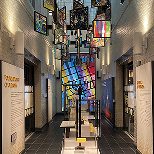 Stained-glass exhibit